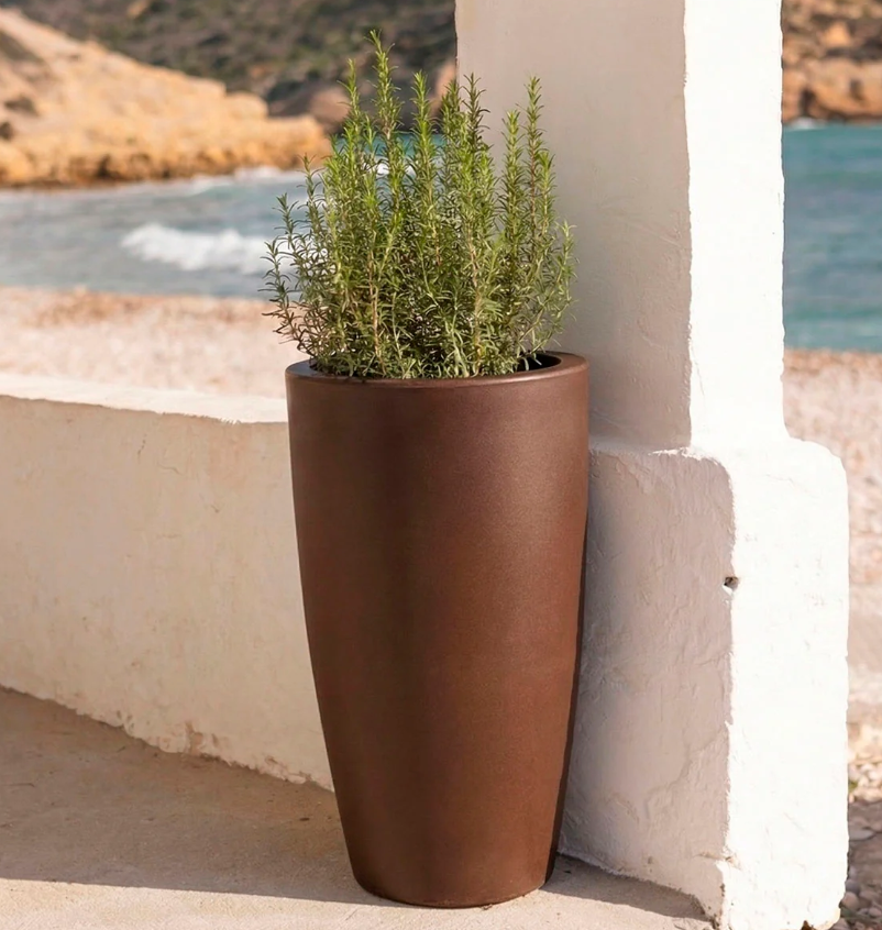 Vaso redondo BAMBU 70 New Garden disponível em varias cores
