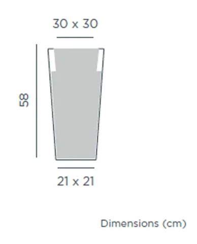 Vaso/ floreira em polietileno Melisa da Newgarden