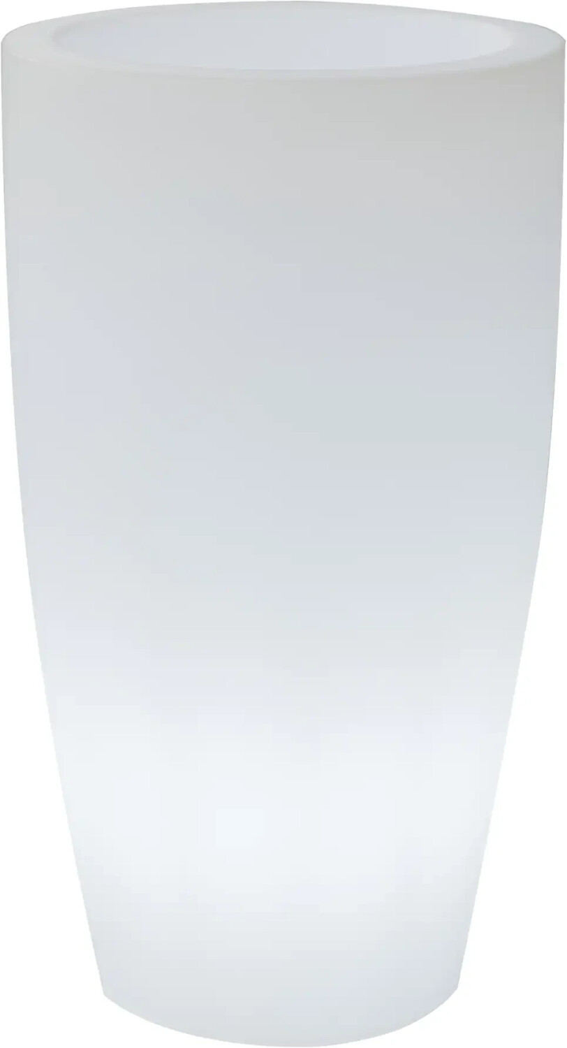 Vaso/ floreira com luz BAMBU da NewGarden, carregamento com cabo ou solar.