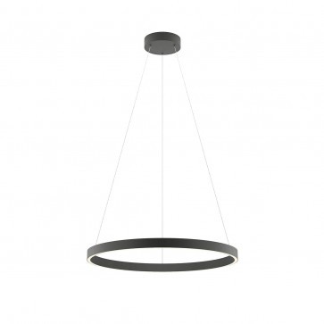 Suspensão em formato de anel, disponível em branco, preto ou dourado, com 60, 80, 100 e 120 cm