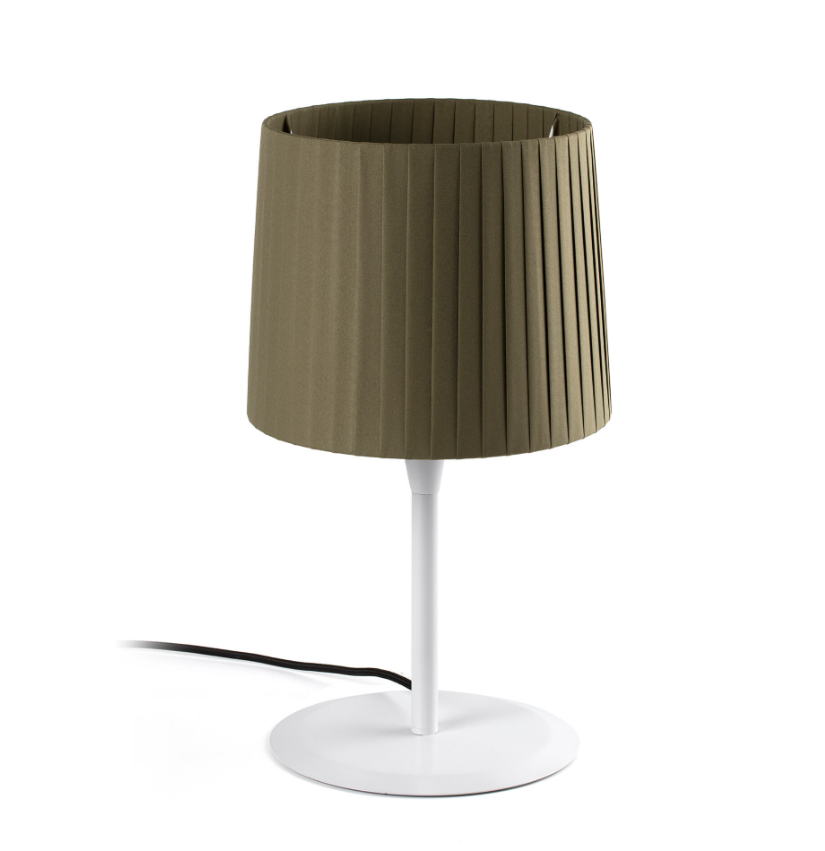 Candeeiro de mesa SAMBA branco e verde Faro