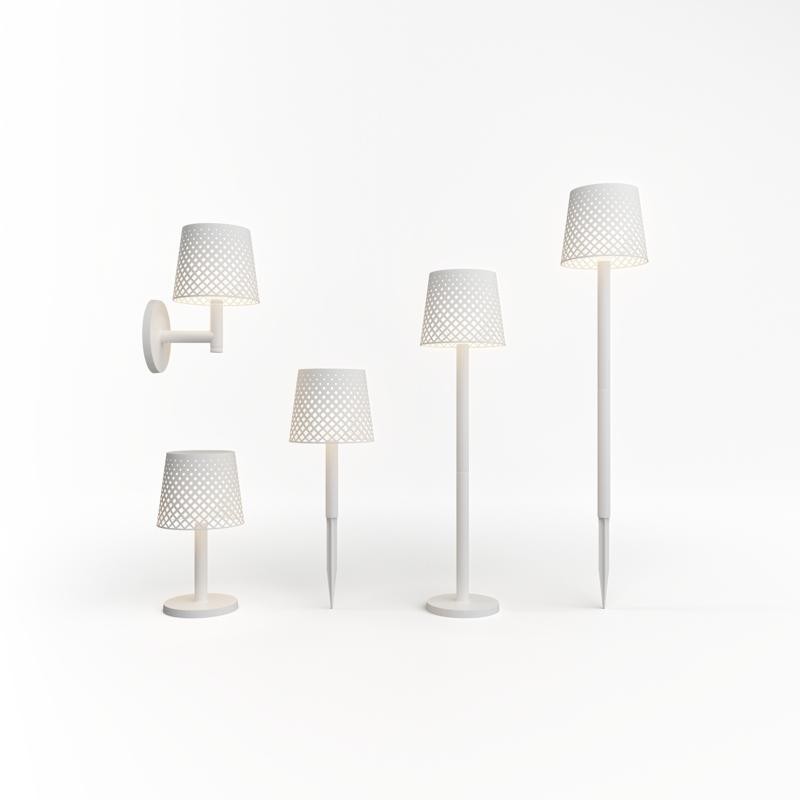 Candeeiro solar GRETA branco New Garden