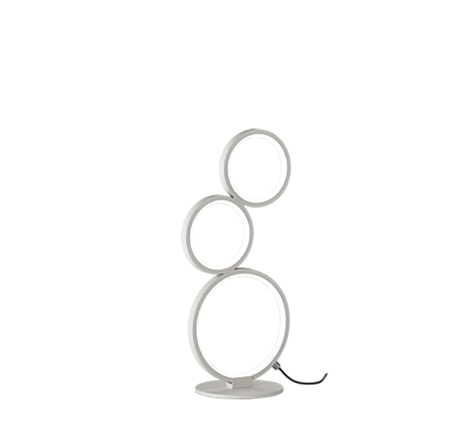 Candeeiro de mesa RONDO branco Trio